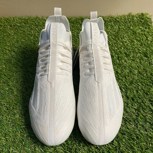 Adidas Adizero Primeknit Triple White Silver Football Cleats Mens GX5420 NEW main image 3
